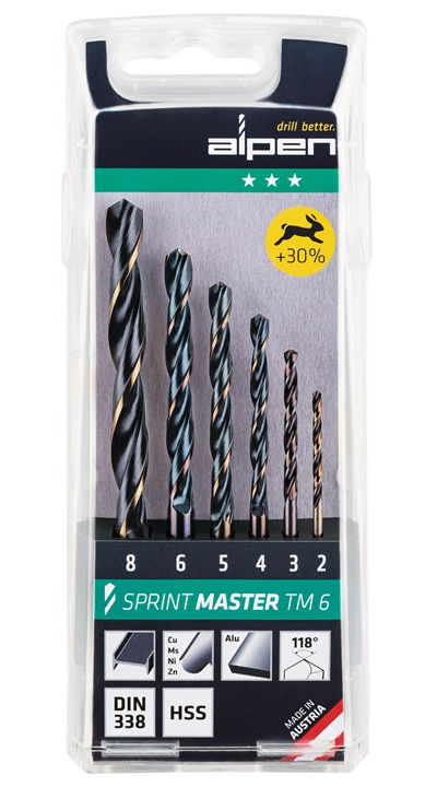 6 delni set svedrov sprint master tm 6 alpen topdom 1