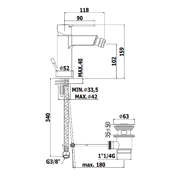 ARMATURA ZA BIDE RINGO PAFFONI1 TOPDOM