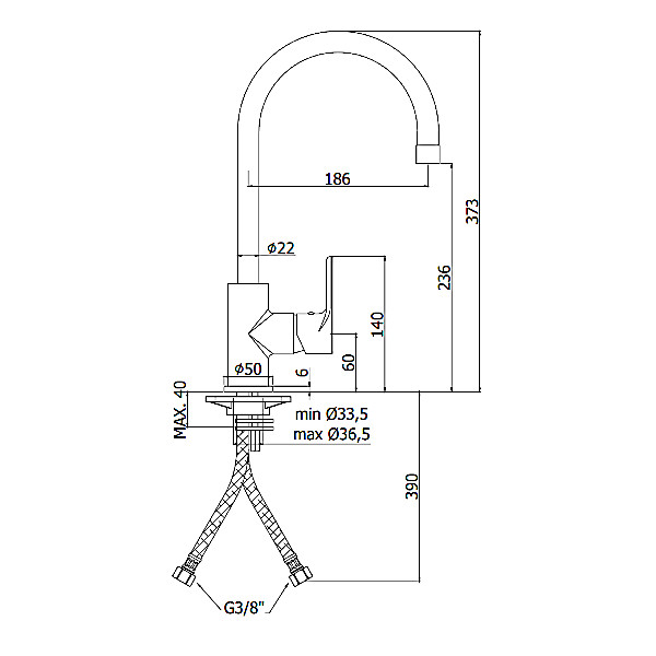 ARMATURA ZA KUHINJO GREEN PAFFONI TOPDOM