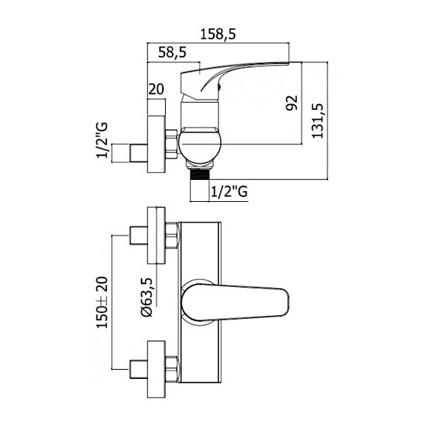 ARMATURA ZA TUS LIME PAFFONI TOPDOM1