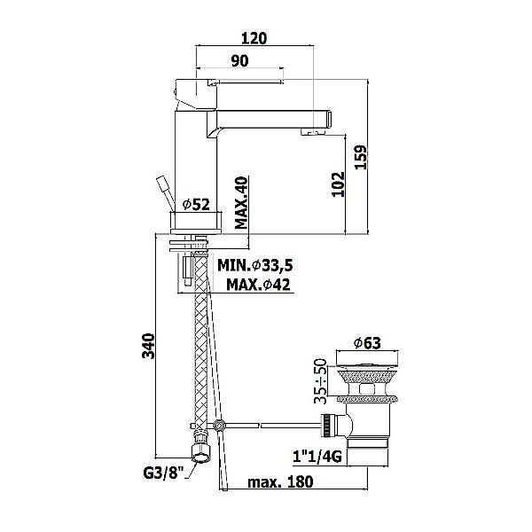 ARMATURA ZA UMIVALNIK RINGO PAFFONI TOPDOM1