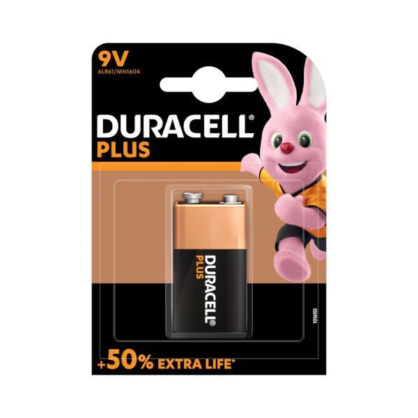 BATERIJA DURACELL 9V PLUS POWER ALKALINE TOPDOM