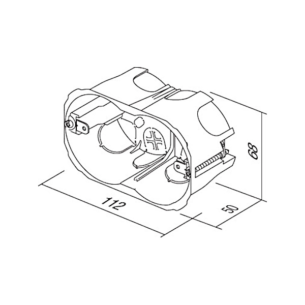 DOZA ZA VOTLE STENE VM3 112x68x50mm PODOMETNA1 TOPDOM