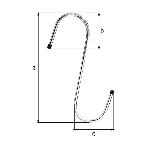 KLJUKA S 180x70x60mm POCINKANA TOPDOM1