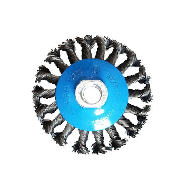 KROZNA ZICNA SCETKA 115mm M14 PREPLETENA SADU TOPDOM