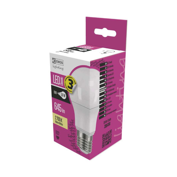 LED ZARNICA A60 8W EMOS TOPDOM1