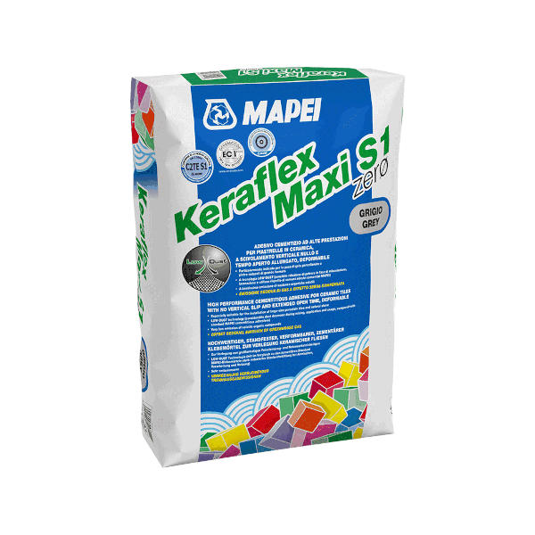 LEPILO ZA KERAMIKO KERAFLEX MAXI S1 ZERO 25kg SIVI MAPEI TOPDOM