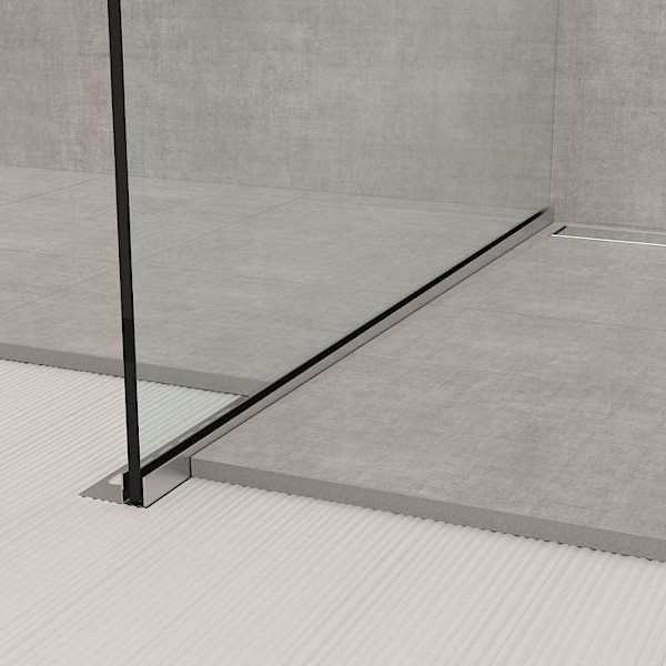 NAKLONSKI PROFIL ZA STEKLO GPS1 SX 19 INOX 120cm PROFILPAS TOPDOM