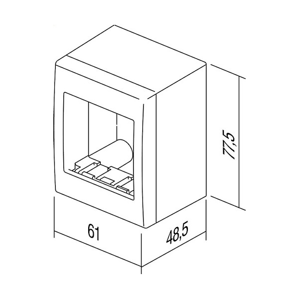OHISJE NO CUBO AC21PW U 2M IP20 BELO TEM TOPDOM2