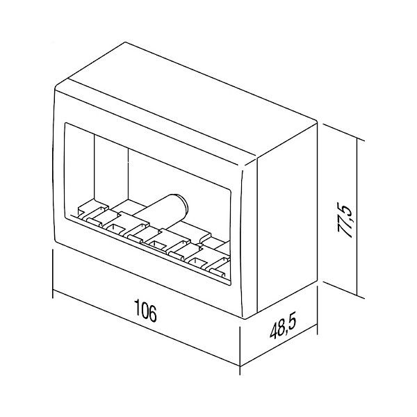 OHISJE NO CUBO AC41PW U 4M IP20 BELO TEM TOPDOM2