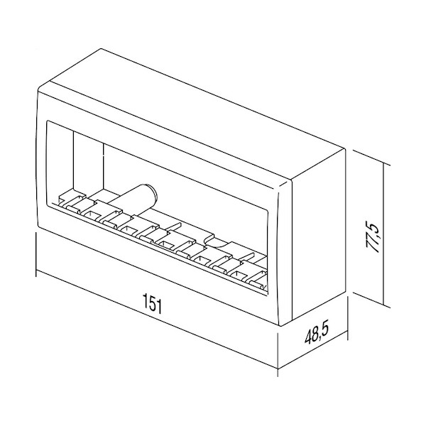 OHISJE NO CUBO AC61PW U 6M IP20 BELO TEM TOPDOM2
