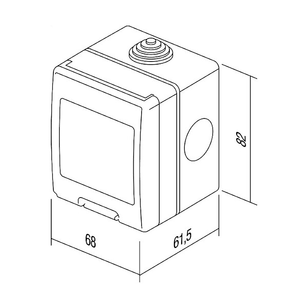 OHISJE NO CUBO AQ20PW U 2M IP55 BELO TEM TOPDOM2