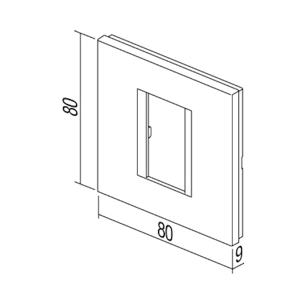 OKVIR LINE OL10PW U 1M BEL TEM TOPDOM1