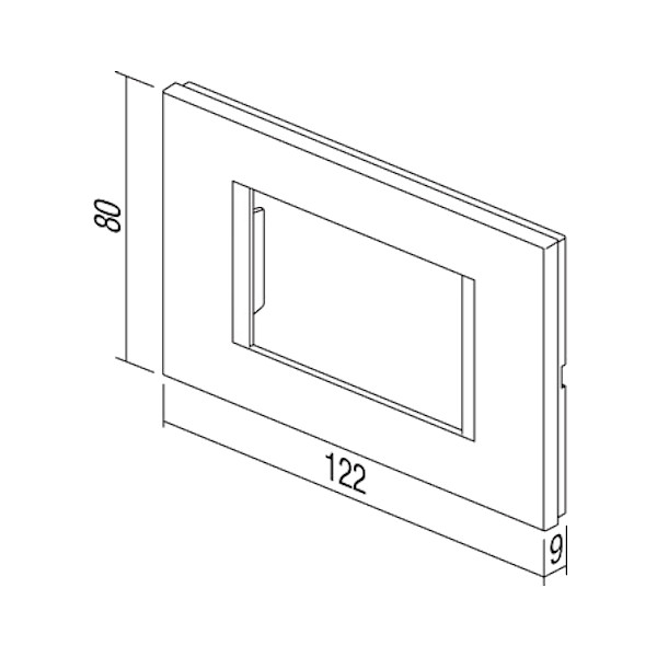 OKVIR MODUL LINE OL30PW U 3M BEL TEM TOPDOM1