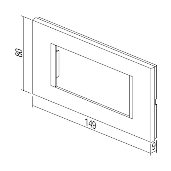 OKVIR SOFT OL40PW U 4M BEL TEM TOPDOM1