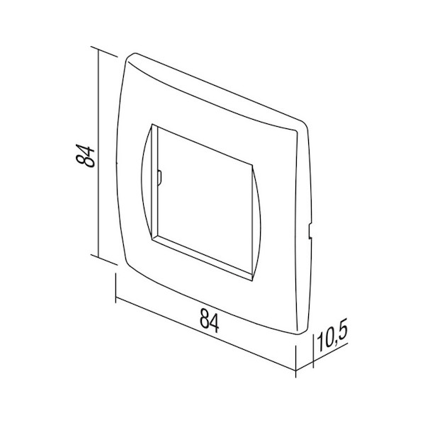 OKVIR SOFT OS20PW U 2M BEL TEM TOPDOM1