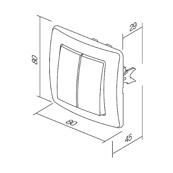 STIKALO EKONOMIK SE50PW B 10AX 250V SERIJSKO BELO TEM TOPDOM2