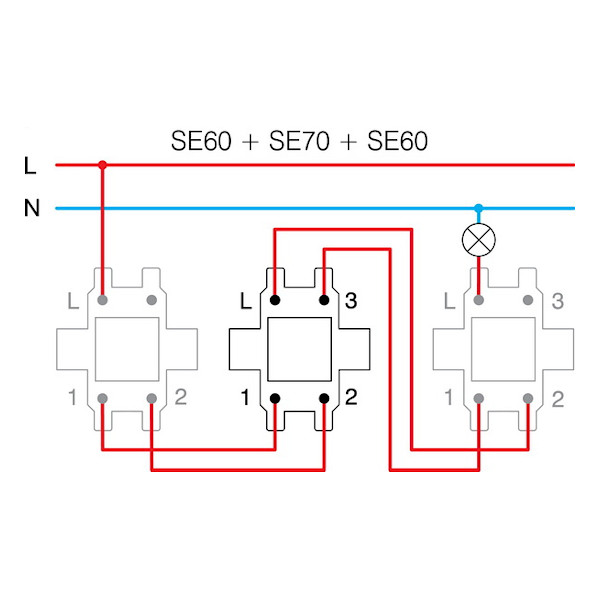 STIKALO EKONOMIK SE70PW B 10AX 250V KRIZNO BELO TEM TOPDOM3