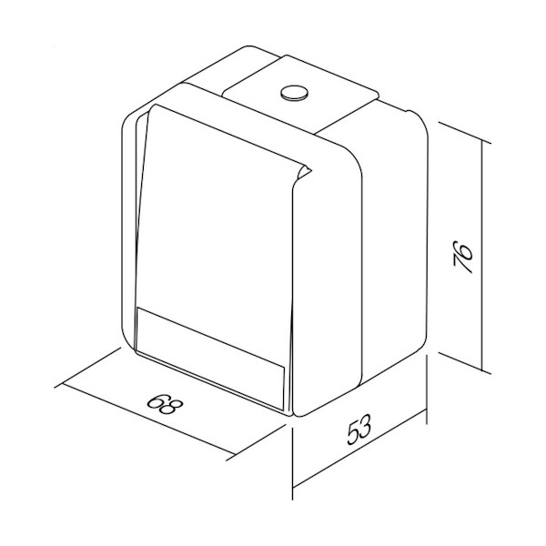 STIKALO FONTANA SF60PW U 10AX 250V MENJALNO BELO TEM TOPDOM2