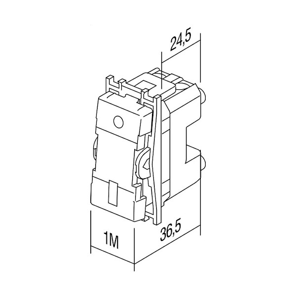 STIKALO MODUL SM12 B BREZ TIPK BELO TEM TOPDOM2