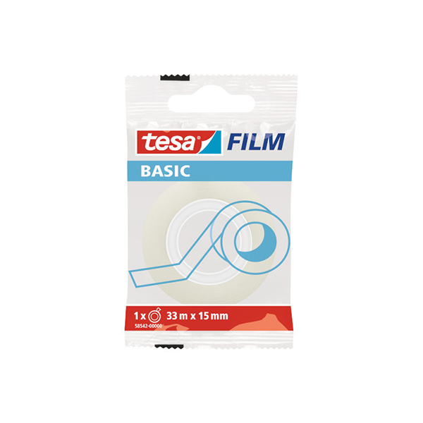 TESA BASIC LEPILNI TRAK 15mm x 33m PROZOREN TOPDOM