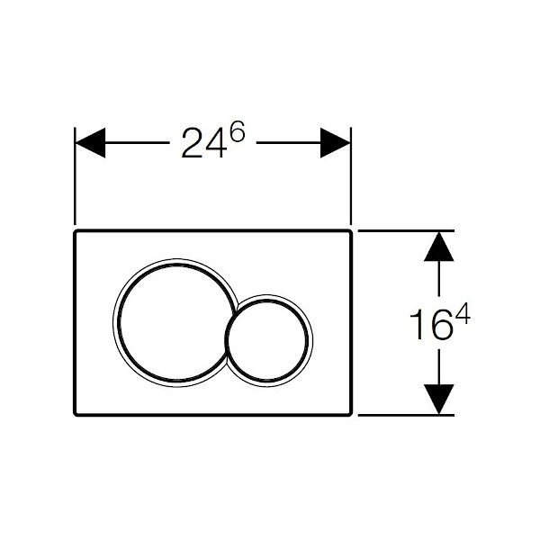 TIPKA ZA KOTLICEK SIGMA 01 ALPSKO BELA GEBERIT TOPDOM