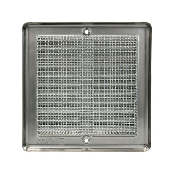 VGRADNI ZRACNIK Z MREZICO 150x150mm INOX TOPDOM1
