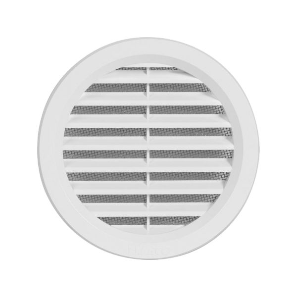 VGRADNI ZRACNIK Z MREZICO fi100mm BEL TOPDOM