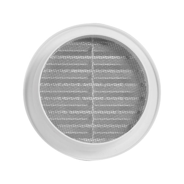 VGRADNI ZRACNIK Z MREZICO fi100mm BEL TOPDOM3