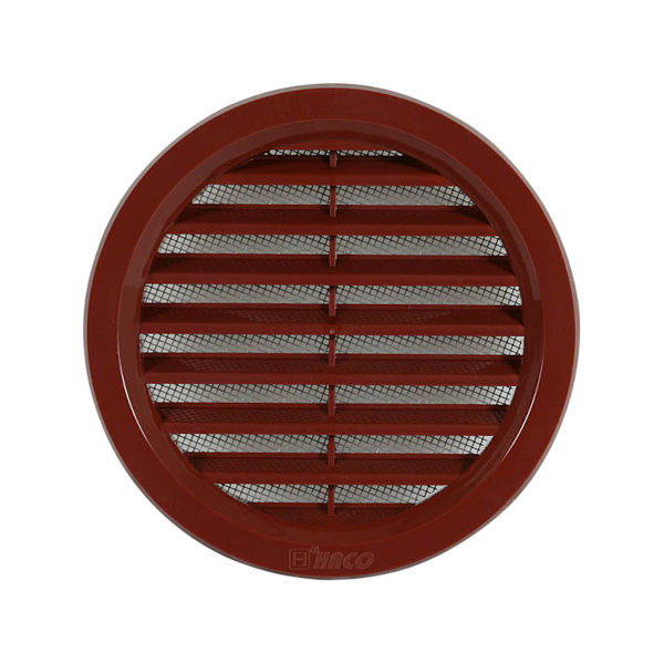 VGRADNI ZRACNIK Z MREZICO fi100mm RJAV TOPDOM