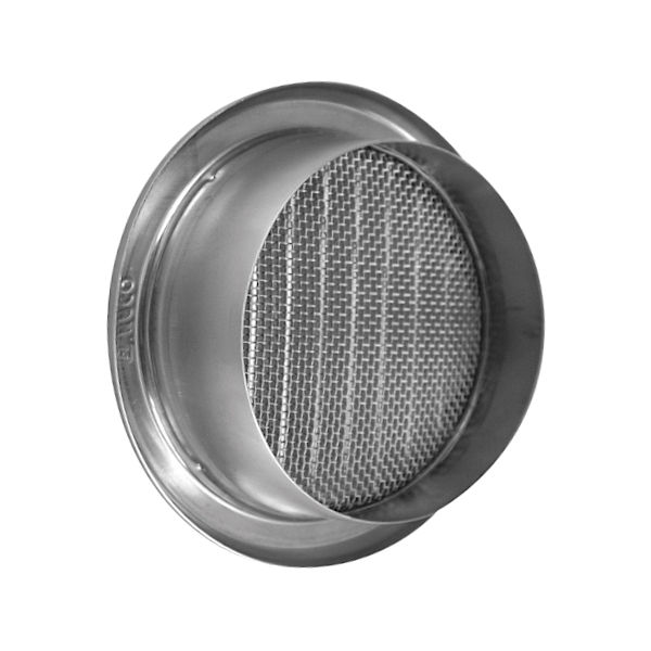 VGRADNI ZRACNIK Z MREZICO fi110mm INOX TOPDOM1