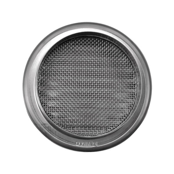 VGRADNI ZRACNIK Z MREZICO fi110mm INOX TOPDOM2