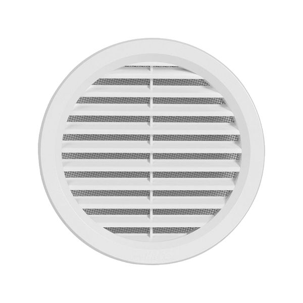 VGRADNI ZRACNIK Z MREZICO fi125mm BEL TOPDOM