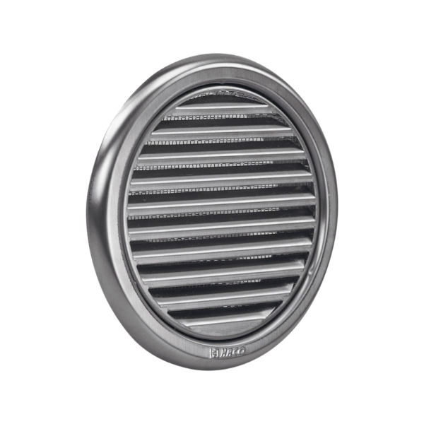 VGRADNI ZRACNIK Z MREZICO fi125mm INOX TOPDOM1