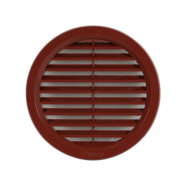 VGRADNI ZRACNIK Z MREZICO fi125mm RJAV TOPDOM