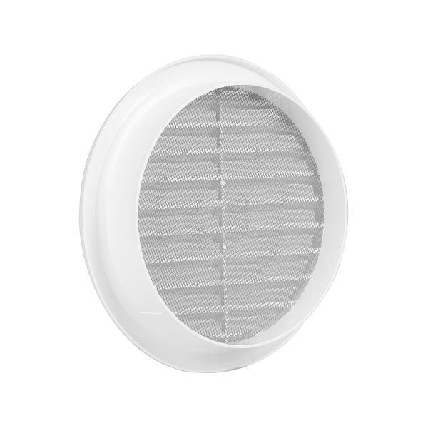 VGRADNI ZRACNIK Z MREZICO fi140mm BEL TOPDOM1