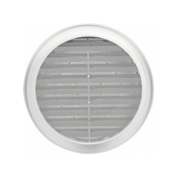 VGRADNI ZRACNIK Z MREZICO fi140mm BEL TOPDOM2