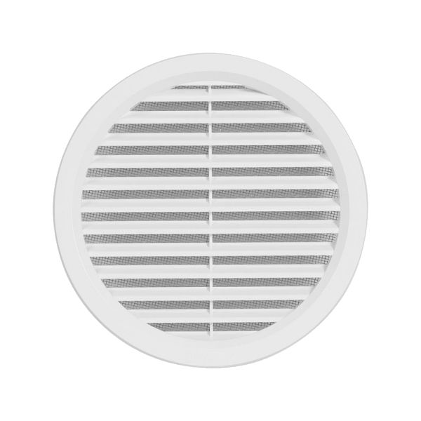 VGRADNI ZRACNIK Z MREZICO fi150mm BEL TOPDOM