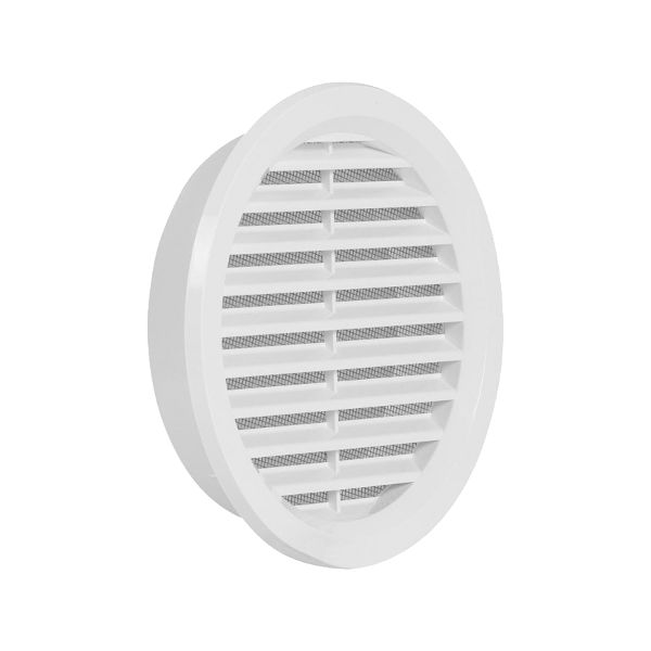VGRADNI ZRACNIK Z MREZICO fi150mm BEL TOPDOM1