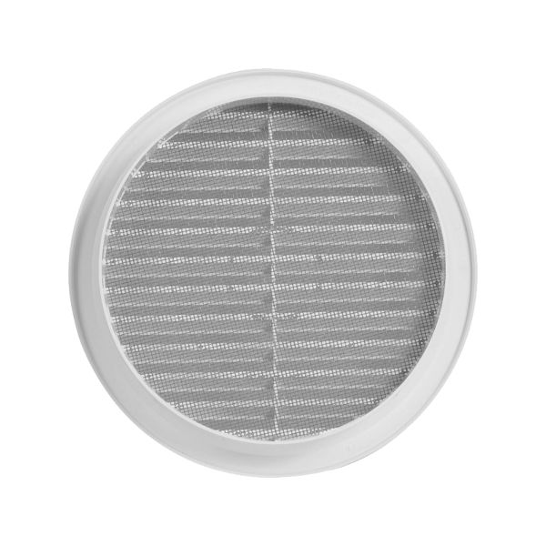 VGRADNI ZRACNIK Z MREZICO fi150mm BEL TOPDOM2