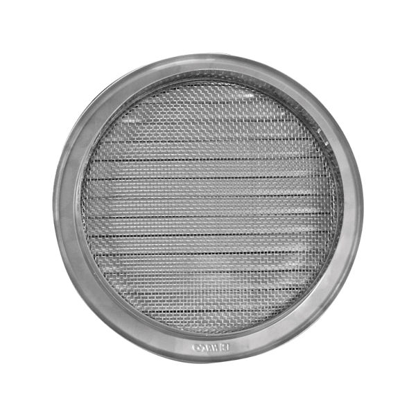 VGRADNI ZRACNIK Z MREZICO fi150mm INOX TOPDOM2