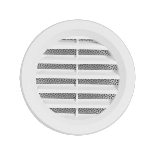 VGRADNI ZRACNIK Z MREZICO fi75mm BEL TOPDOM