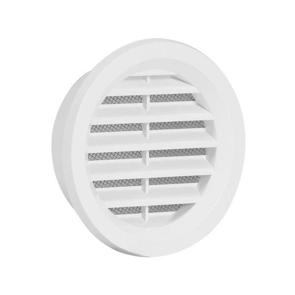 VGRADNI ZRACNIK Z MREZICO fi75mm BEL TOPDOM1