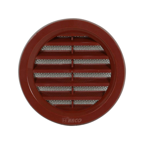 VGRADNI ZRACNIK Z MREZICO fi75mm RJAV TOPDOM