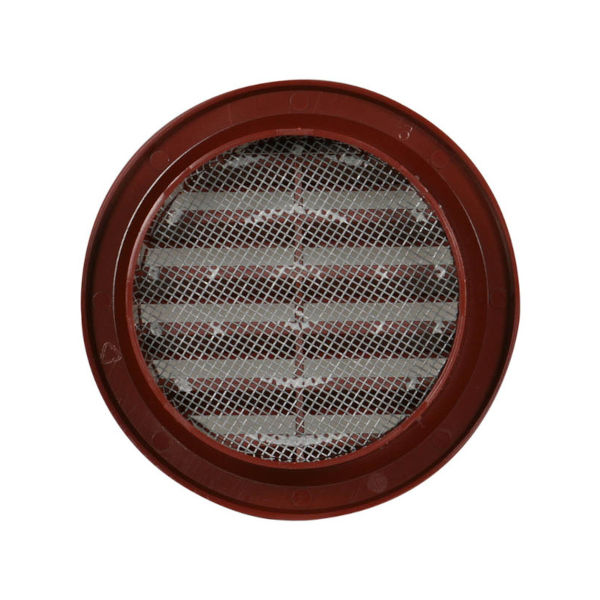 VGRADNI ZRACNIK Z MREZICO fi75mm RJAV TOPDOM2