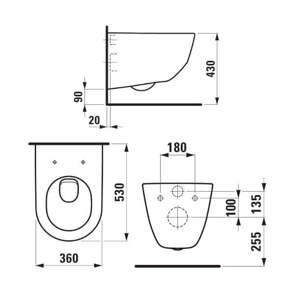 VISECA SKOLJKA PRO NEW BREZ ROBA LAUFEN TOPDOM