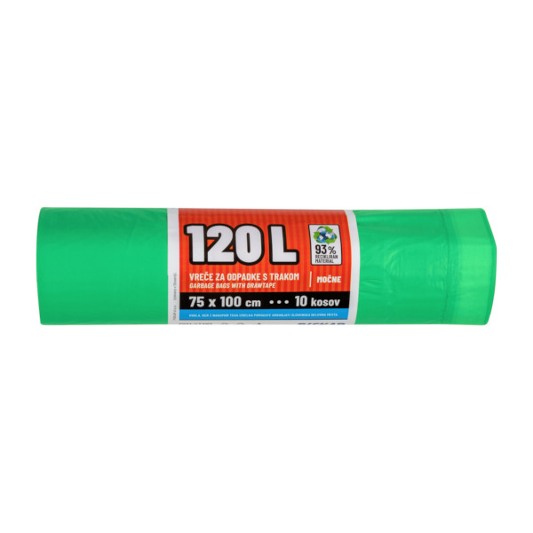 VRECKE ZA ODPADKE 120l S TRAKOM 12kos TOPDOM