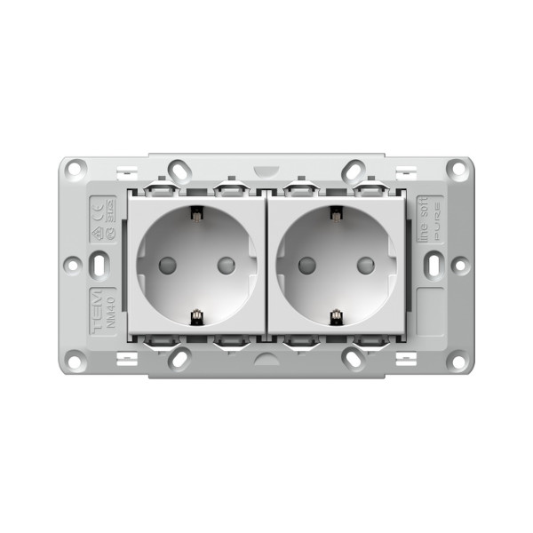 VTICNICA CM10PW U 2x SUKO 16A BELA TEM TOPDOM1
