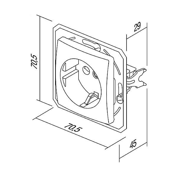 VTICNICA EKONOMIK VE10PWXO B SUKO 16A BREZ OKVIRJA TEM TOPDOM2