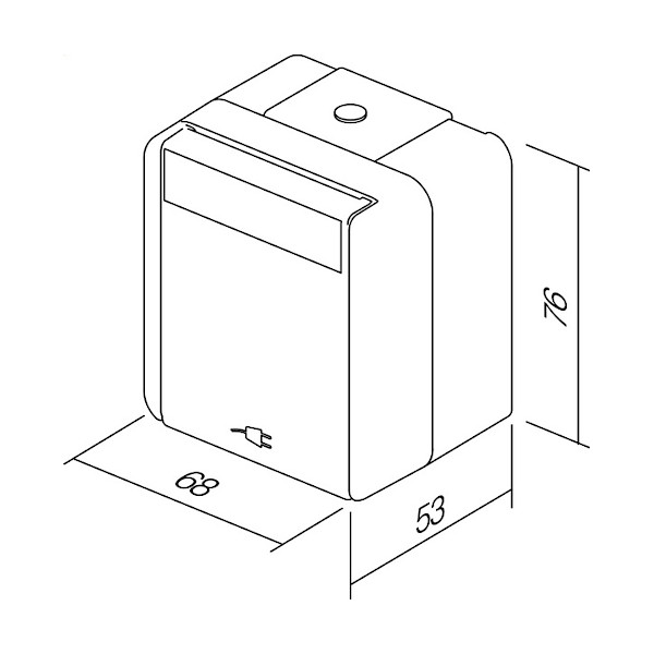 VTICNICA FONTANA VF10PW U SUKO POKROV 16A BELA TEM TOPDOM2